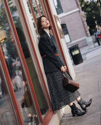 Những kiểu đầm công sở kết hợp với boots cực đẹp