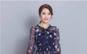 Cứu vòng 3 nhỏ nhờ cách mặc đầm xòe công sở đẹp